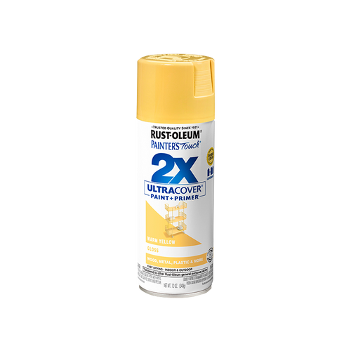 ספריי צבע 2X צהוב חם מבריק / 340 גרם