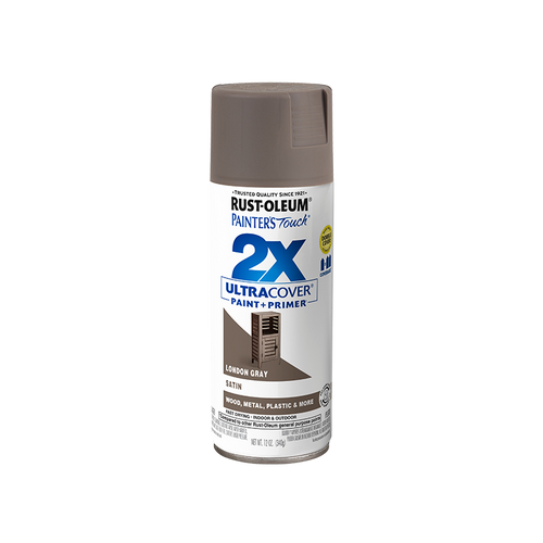 ספריי צבע 2X אפור עכבר משי / 340 גרם