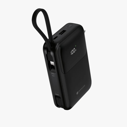 מטען נייד מובנה 2 כבלים בגב + צג MIRACASE 20000mAh MPB20PD22.5W2CB 