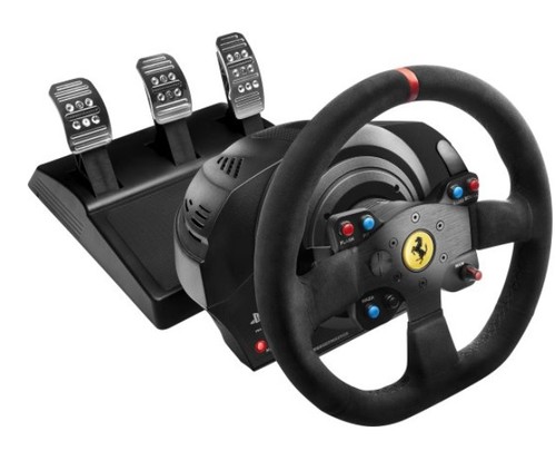 הגה מירוצים ודוושות Thrustmaster Ferrari T300 Alcantara Edition PS/PC
