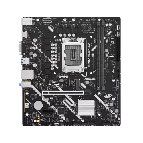 לוח אם ASUS PRIME H810M-K עם תמיכה במעבדי Intel Core Ultra Series 2, זיכרון DDR5 וחיבור M.2 PCIe 4.0