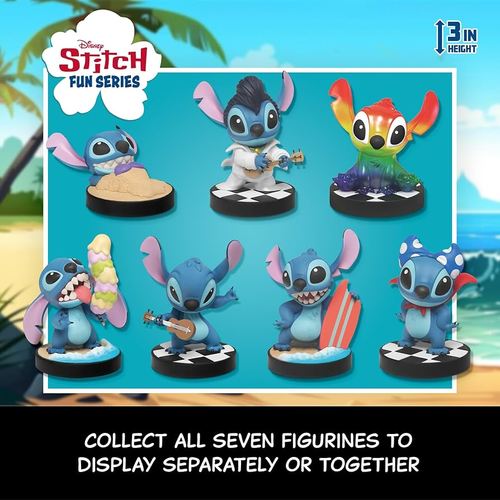 YuMe Disney Stitch Fun Series Blind Box (1 Box) — יו-מי דיסני סטיץ' סדרת Fun קופסת הפתעה (קופסה אחת)