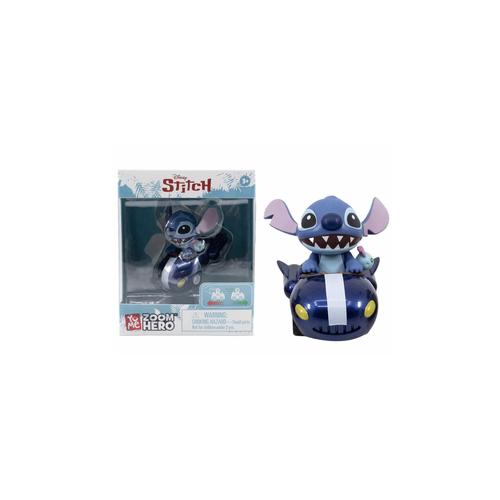 YuMe Disney Stitch Zoom Hero Series Pull and Drop Figure Car — יו-מי דיסני סטיץ' Zoom Hero סדרת רכב משיכה והפלה