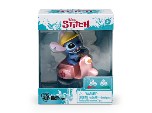 YuMe Disney Stitch Zoom Hero Series Pull and Drop Figure Car — יו-מי דיסני סטיץ' Zoom Hero סדרת רכב משיכה והפלה