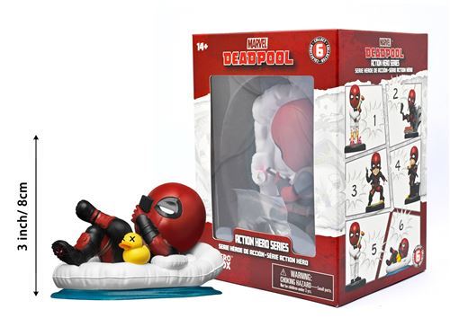 YuMe Marvel Hero Box Deadpool Classic Series 4–6 Inch — יו-מי מארוול הירו בוקס דדפול סדרה קלאסית 4–6 אינץ'