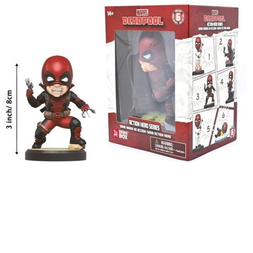 YuMe Marvel Hero Box Deadpool Classic Series 4–6 Inch — יו-מי מארוול הירו בוקס דדפול סדרה קלאסית 4–6 אינץ'