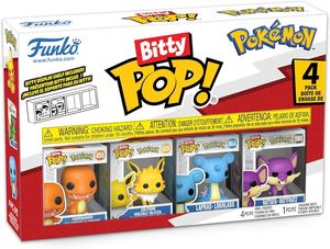 Funko Pop Bitty Pop Pokémon 4 Pack with Display — פאנקו פופ ביטי פופ פוקימון מארז 4 עם מעמד תצוגה