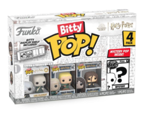 Funko Pop Bitty Pop Harry Potter 4 Pack with Display — פאנקו פופ ביטי פופ הארי פוטר מארז 4 עם מעמד תצוגה