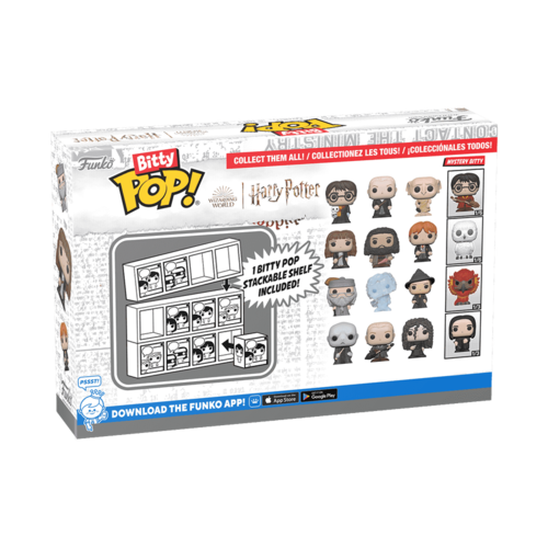 Funko Pop Bitty Pop Harry Potter 4 Pack with Display — פאנקו פופ ביטי פופ הארי פוטר מארז 4 עם מעמד תצוגה