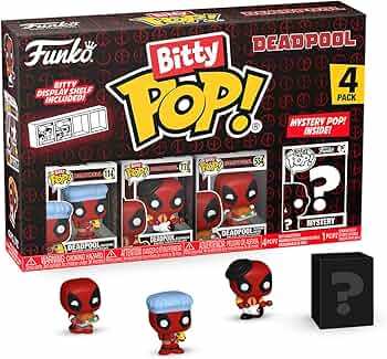 Funko Bitty POP Deadpool 4 Pack with Mystery Figure | פאנקו דדפול מארז 4