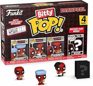 Funko Bitty POP Deadpool 4 Pack with Mystery Figure | פאנקו דדפול מארז 4