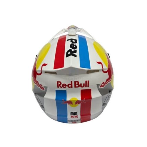 קסדה מלאה FULLFACE צבע רד בול לבן REDBULL