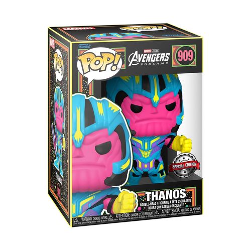 Funko Pop Marvel The Infinity Saga Thanos #909 With T-Shirt — פאנקו פופ מארוול The Infinity Saga תאנוס #909 עם חולצה