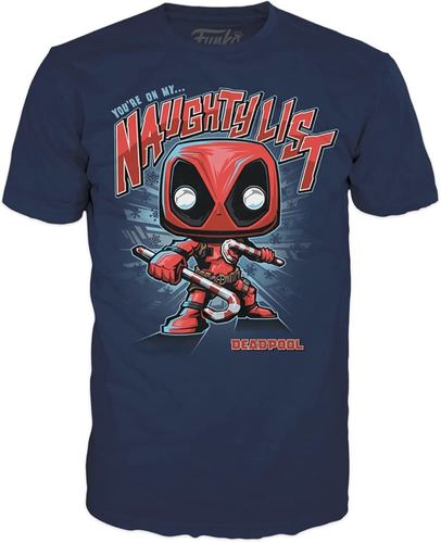 Funko Pop Marvel Holiday Deadpool #400 With T-Shirt — פאנקו פופ מארוול דדפול חגיגי #400 עם חולצה