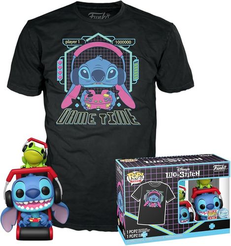 Funko Pop Gamer Stitch #1246 With T-Shirt — פאנקו פופ גיימר סטיץ' #1246 עם חולצה