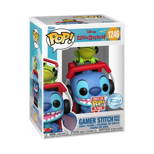 Funko Pop Gamer Stitch #1246 With T-Shirt — פאנקו פופ גיימר סטיץ' #1246 עם חולצה