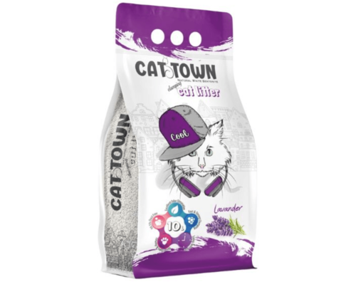 CAT TOWN חול מתגבש לחתול בניחוח לוונדר 10 L