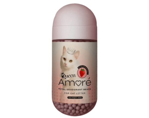 QUEEN AMORE כדוריות בישום לחול בניחוח תות 450 גרם