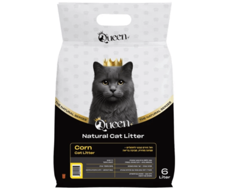 QUEEN חול תירס טבעי לחתול בניחוח טבעי 6 L
