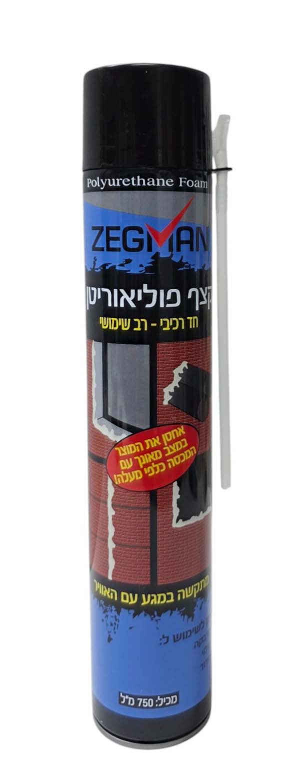 קצף פוליאוריטן - 750 מ"ל