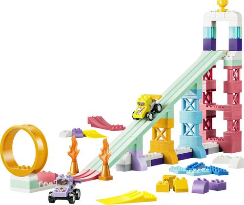 לגו דופלו - רמפות יצירתיות סט 3 ב-1 עם רכבים  10478
