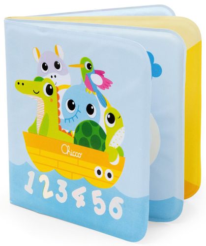 ספר אמבטיה קסום המשנה צבעים במים 123 ללימוד מספרים וחיות