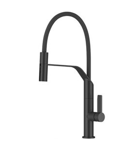 ברז מטבח נשלף 2 מצבים שחור מט PULLOUT 1029B