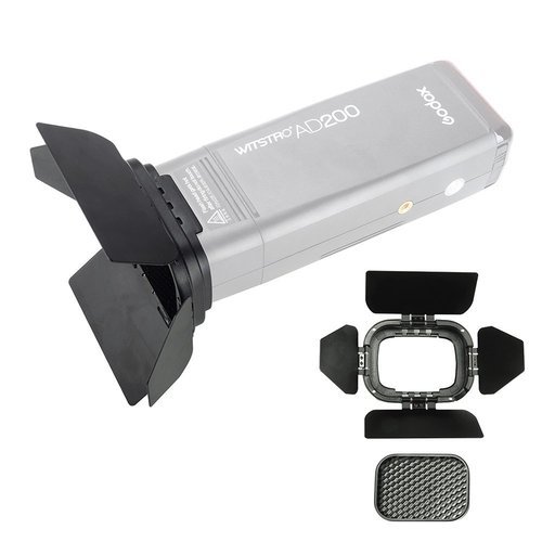 סט ג'לים ודלתות לפלאש Godox BD-07 AD200