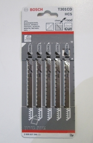 משורית גיגסו עץ TD301CD ארוך - מארז 5 יחידות BOSCH