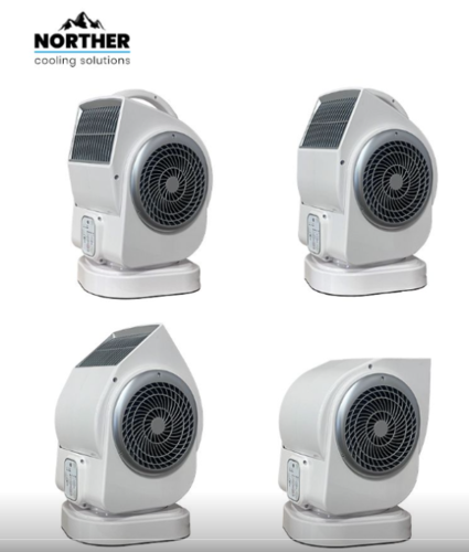 מאוורר מפוח דיגיטלי עוצמתי FORCE 100W שלט+טיימר  - הדגם המוביל ! - NORTHER