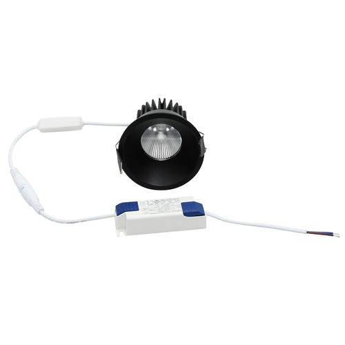 שקוע לד שחור RYF 12W 75mm IP44 3CCT