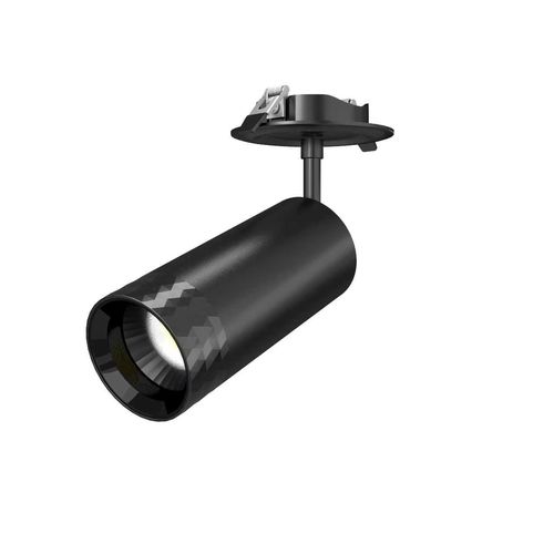 ספוט שקוע לד בודד 30W מתכוונן CCT שחור Liper Ayla