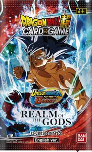 חבילה בוסטר 12 קלפים מקורי Unison Warrior Series Realm of the God TCG (1) Booster Dragon ball