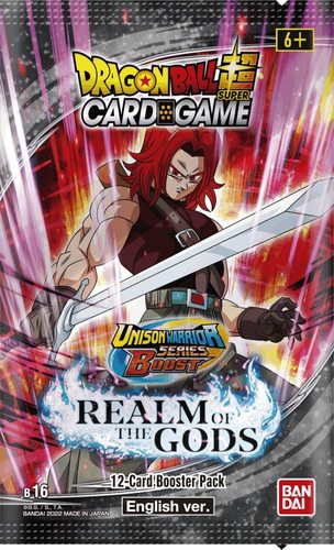חבילה בוסטר 12 קלפים מקורי Unison Warrior Series Realm of the God TCG (1) Booster Dragon ball