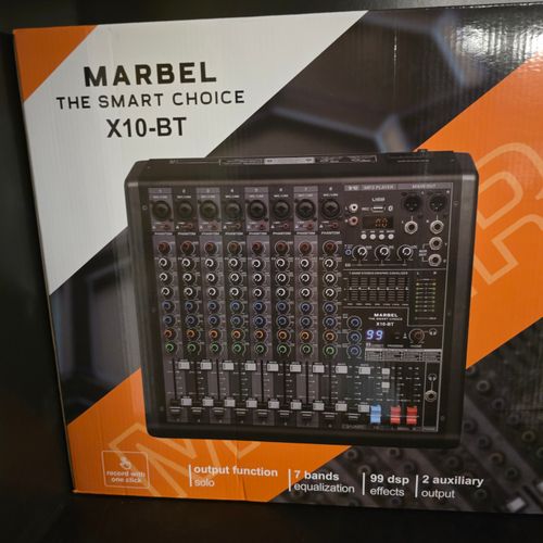 מיקסר 8 עורצים קומבו + בלוטוס + מוחטי אפקט MARBEL X10-BT