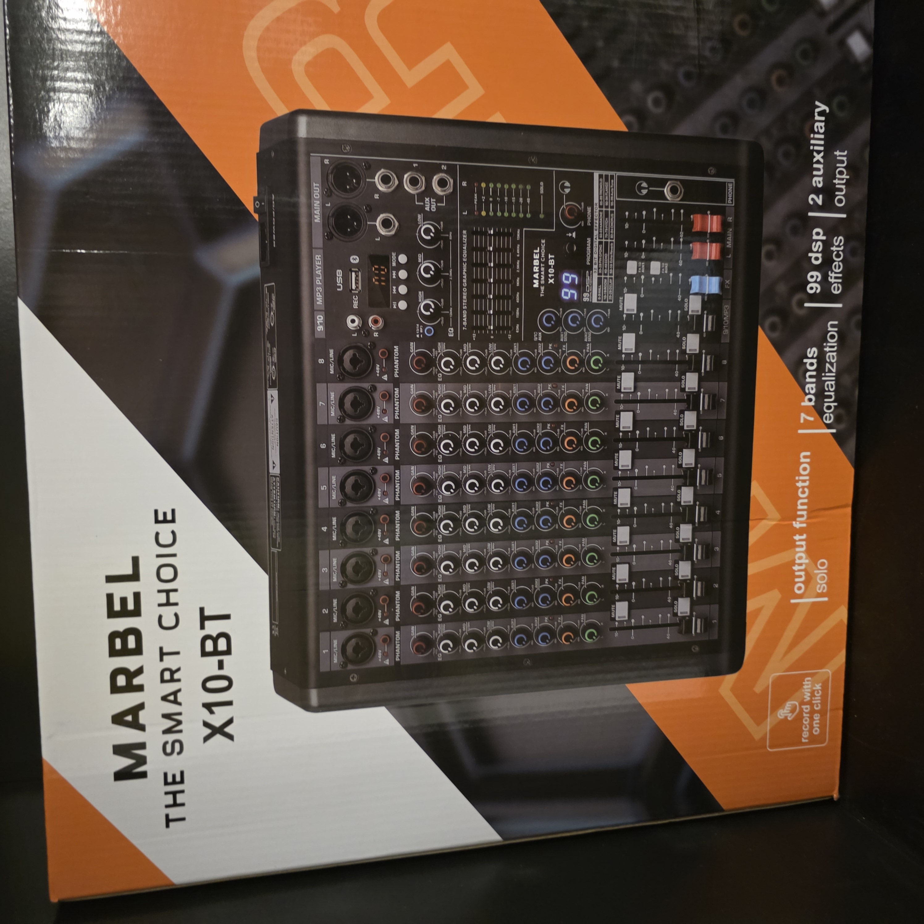 מיקסר 8 עורצים קומבו + בלוטוס + מוחטי אפקט MARBEL X10-BT