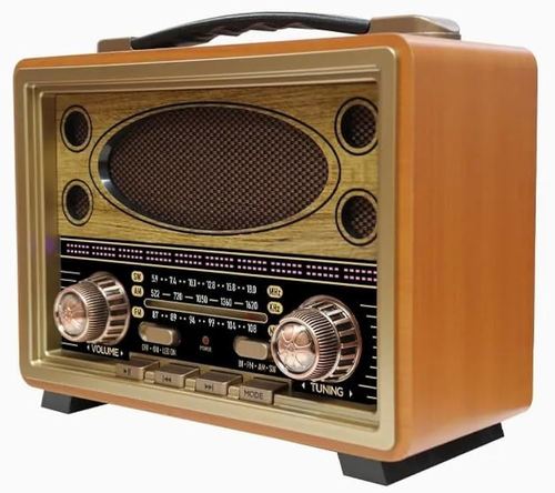 Speaker Retro Bluetooth Radio רמקול נייד Meier M-2027BT – רדיו רטרו בלוטות’ 3 תחומים AM/FM/SW 