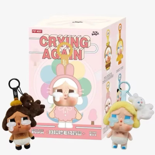 CryBaby Crying again plush Blindbox - בובת פרווה Cry Baby בוכה שוב צעצוע רך