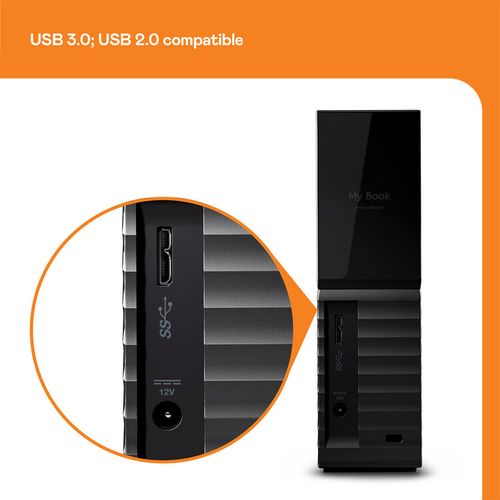 כונן קשיח WD 22TB My Book Desktop USB 3.2 Gen 1