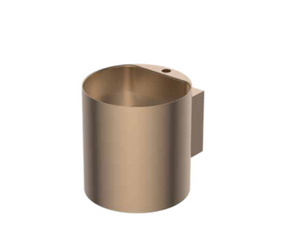 כיור נירוסטה עגול תלוי 40X45X40 ס"מ רוז גולד מט 7838RGH