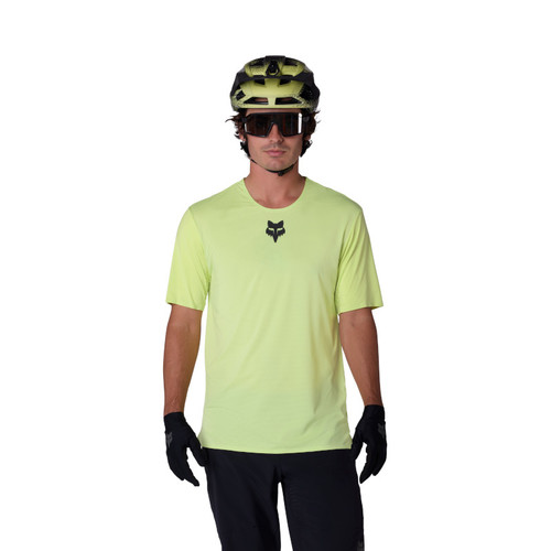 חולצת רכיבה קצרה פוקס צהוב - FOX RACING FLEXAIR SS JERSEY V26
