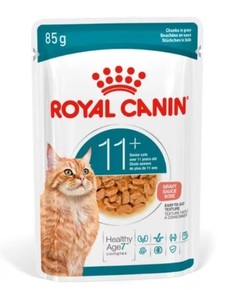 רויאל קנין Royal canin פאוץ' לחתול מבוגר-אייג'ינג 11 פלוס ברוטב 85 ג' -חדש!