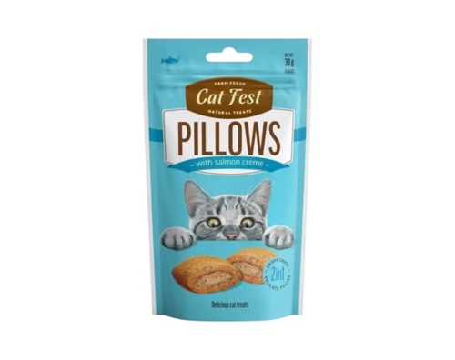 CAT FEST חטיף כריות לחתול בטעם סלמון 30 גרם