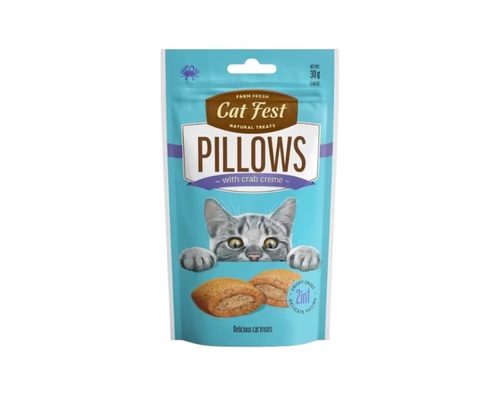 CAT FEST חטיף כריות לחתול בטעם סרטנים 30 גרם