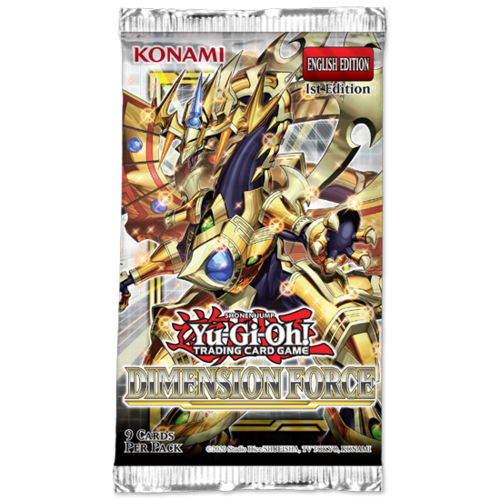 Yu-Gi-Oh! Dimension Force Booster Pack (1 Pack) | חבילת בוסטר Yu-Gi-Oh! Dimension Force (יחידה אחת)