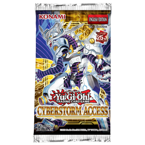 Yu-Gi-Oh! Cyberstorm Access Booster Pack (1 Pack) | חבילת בוסטר Yu-Gi-Oh! Cyberstorm Access (יחידה אחת)