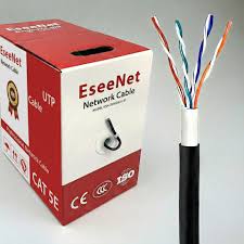 כבל רשת 305 מטר CAT5E CCA UTP NYY 4X2X0.5mm 24AWG מבית FiberTech