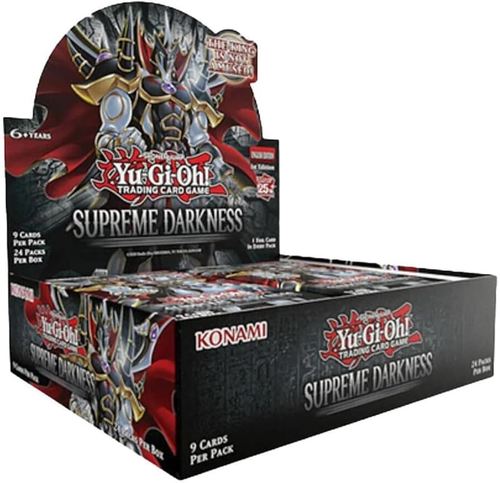 Yu-Gi-Oh! Supreme Darkness Booster Pack Trading Cards (1 Pack) | חבילת בוסטר קלפי Yu-Gi-Oh! Supreme Darkness (יחידה אחת)