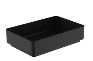כיור נירוסטה מלבני מונח 34X52X12 ס"מ שחור מט 9383MB סיוון אופיר