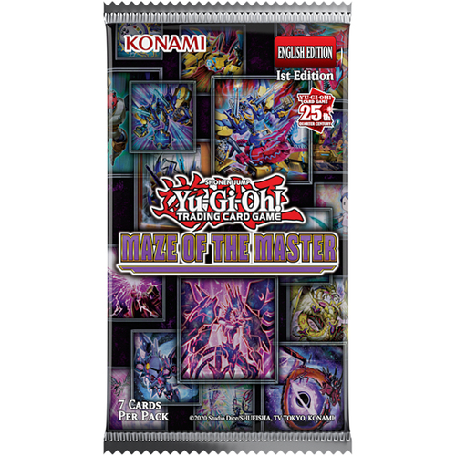 Yu-Gi-Oh! Maze of the Master Booster Pack Trading Cards (1 Pack) | חבילת בוסטר קלפי Yu-Gi-Oh! Maze of the Master (יחידה אחת)